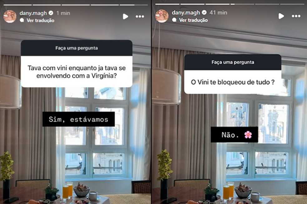 Nas redes sociais, a modelo Day Magalhães confirma romance com Vini Jr — Foto: Reprodução/Instagram