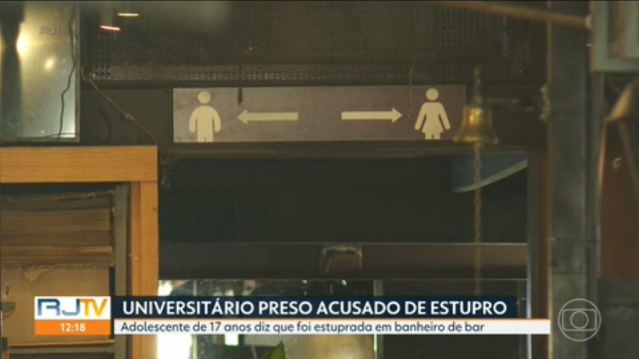 Justiça mantém prisão de universitário suspeito de estuprar adolescente durante encontro em bar em Botafogo