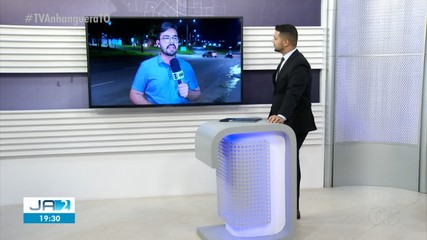 Acidente envolvendo caminhão e moto na BR-153 deixa uma pessoa ferida