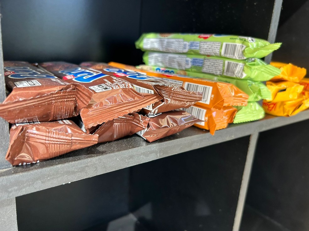 Pacotes de bolacha recheada, biscoito, alimenta��o, ultraprocessados � Foto: Yasmin Castro/g1
