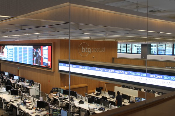 Escrit&oacute;rio do BTG Pactual, em S&atilde;o Paulo &mdash; Foto: BTG/Divulga&ccedil;&atilde;o
