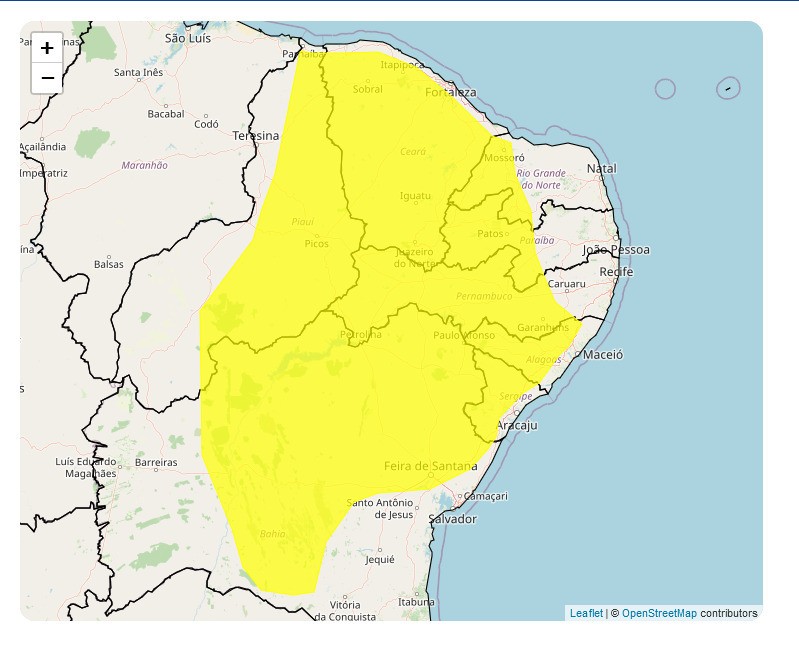 Inmet emite aviso de vendaval para cidades do Agreste e Sertão de PE