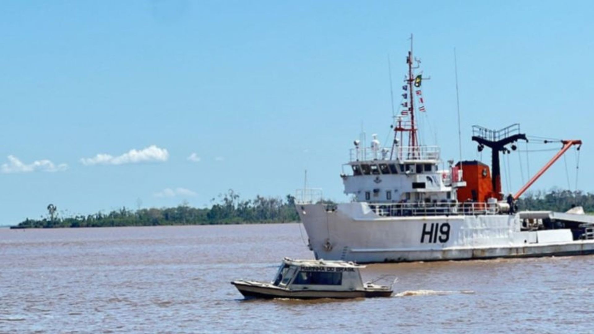 Marinha amplia profundidade na Foz do Amazonas e libera passagem de navios cargueiros
