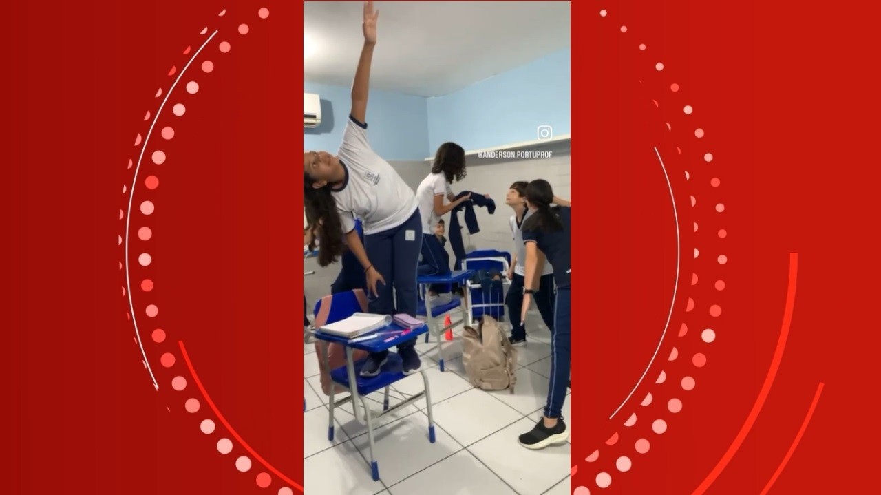 Alunos imitam cena de novela em sala de aula de escola em Maceió e vídeo ganha as redes sociais