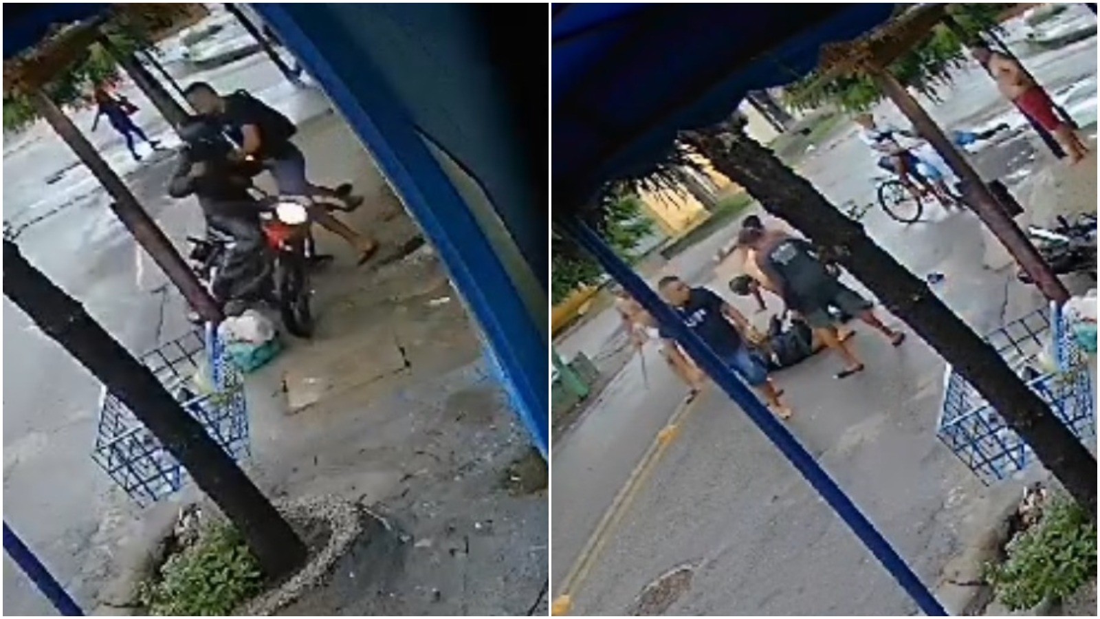 Vídeo: Homem espancado ao assaltar lutador ainda tentou roubar carro após fugir dos golpes