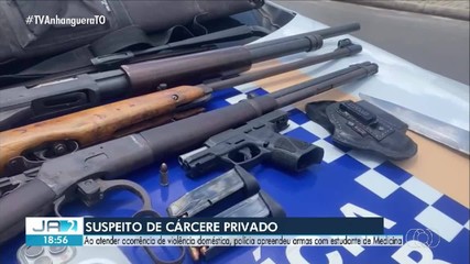 Estudante de medicina é preso com armas após denúncia de violência doméstica