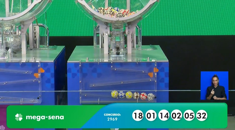 Mega-Sena, concurso 2.969 — Foto: Reprodução/Caixa