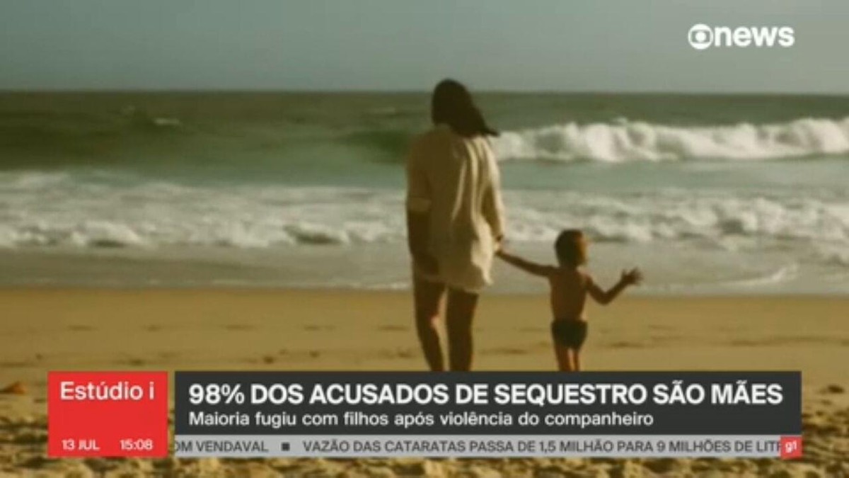 Levantamento aponta que 98% dos acusados de sequestro são mães; maioria  fugiu com filhos após violência