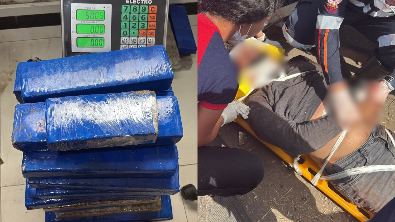 Polícia apreende mais de 130 kg de maconha após carro capotar em Bacabeira