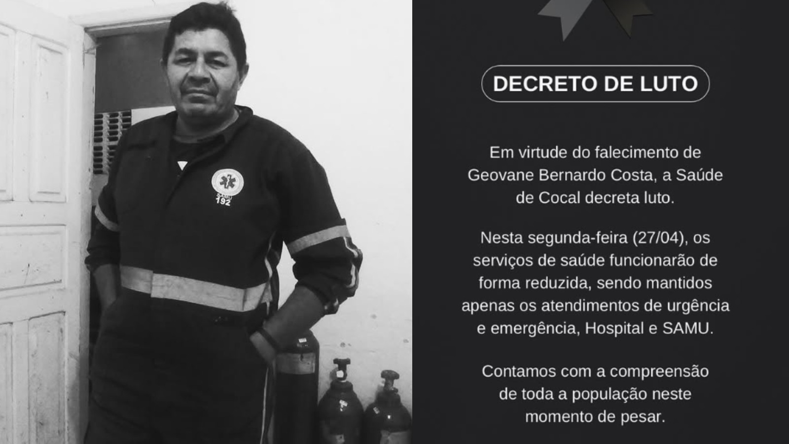 Motorista do Samu morre em acidente grave na BR-343, no Norte do Piauí