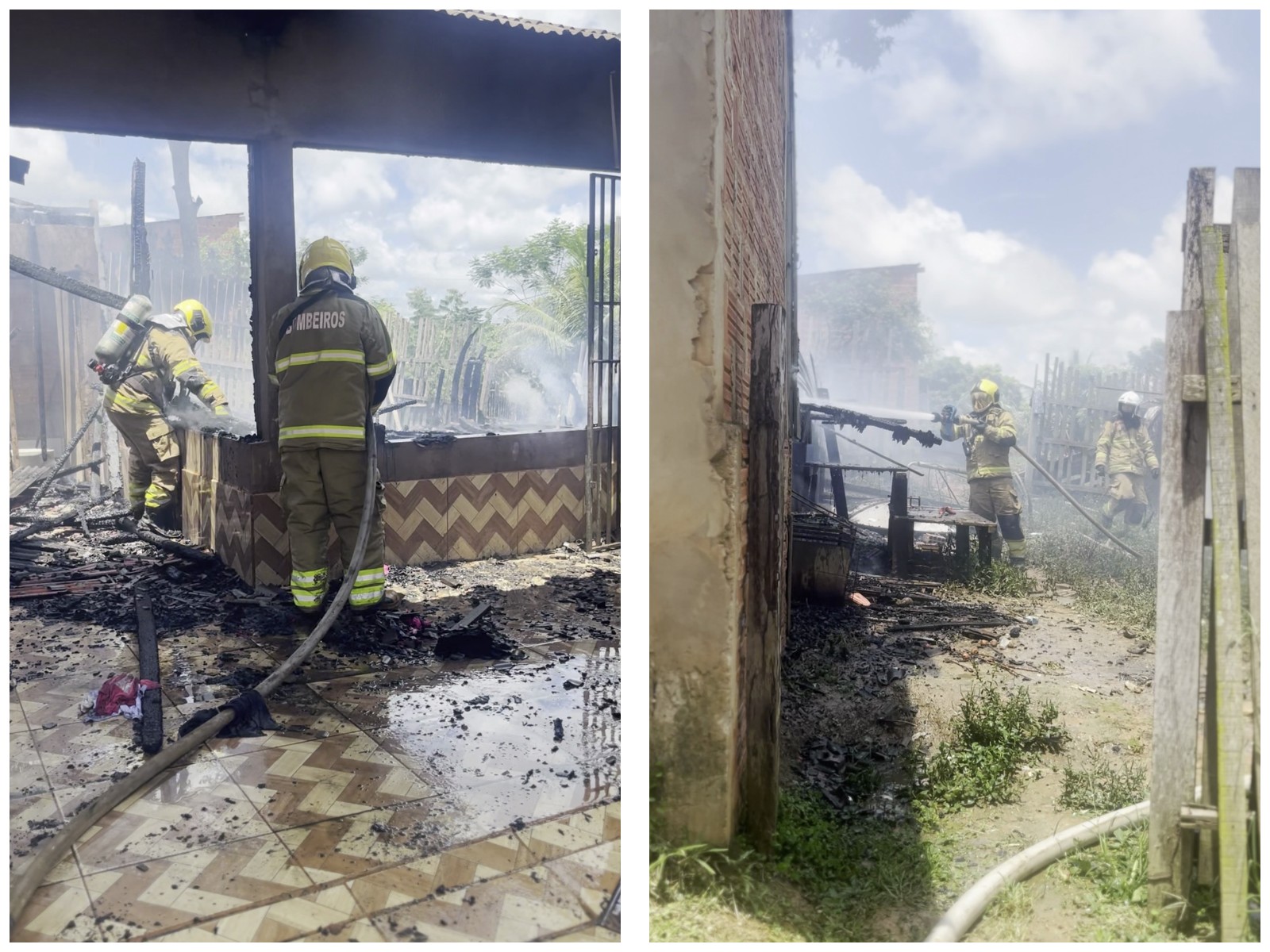 Incêndio durante troca de botija de gás atinge casa em Rio Branco; ninguém se feriu