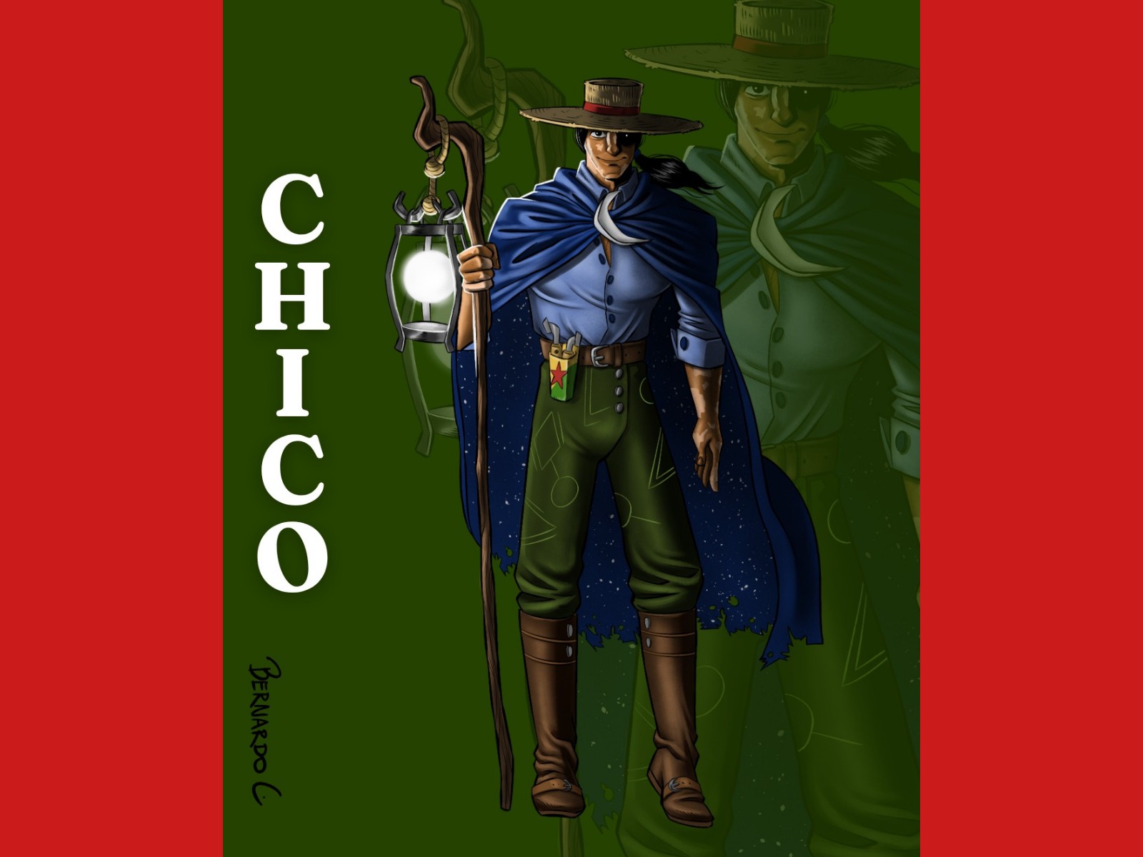 Com ilustração inspirada em Chico Mendes, Acre é homenageado por artista de Minas Gerais