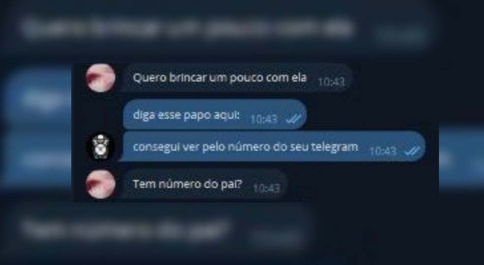 Em parte da conversa, Barbey divulgou os dados dos familiares da vítima — Foto: Reprodução/Discord