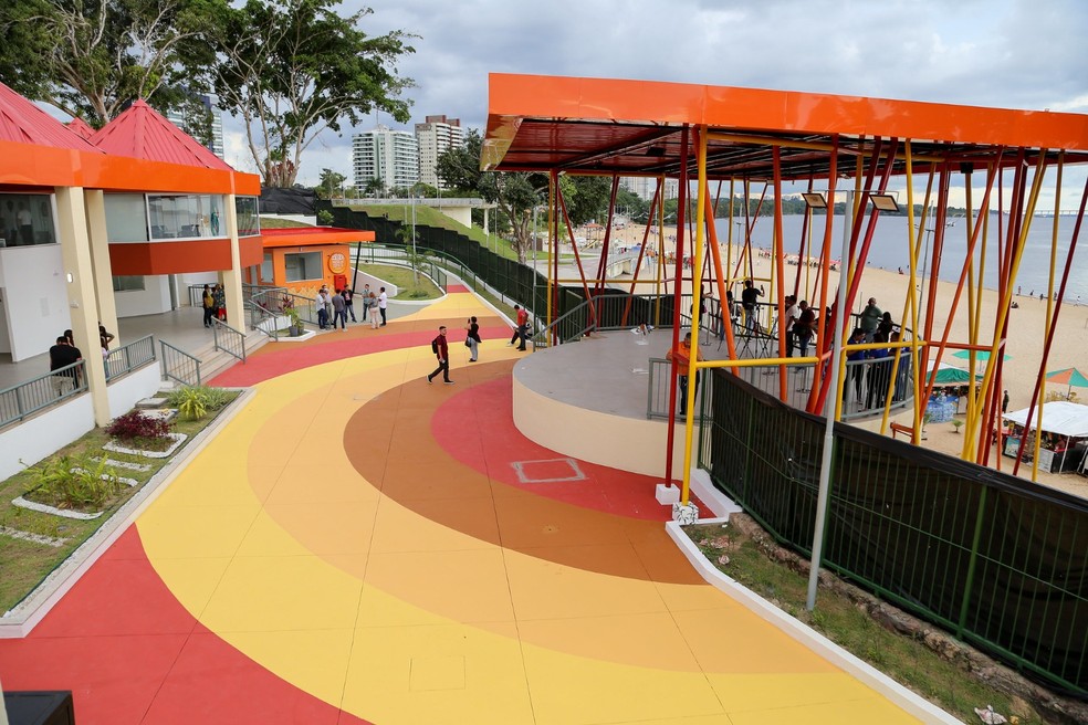 Casa de Praia na Ponta Negra de Manaus  — Foto: Aguilar Abecassis/Semcom