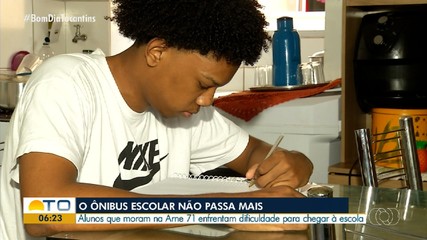 Estudantes da Arne 71 enfrentam dificuldades para chegar à escola sem ônibus escolar