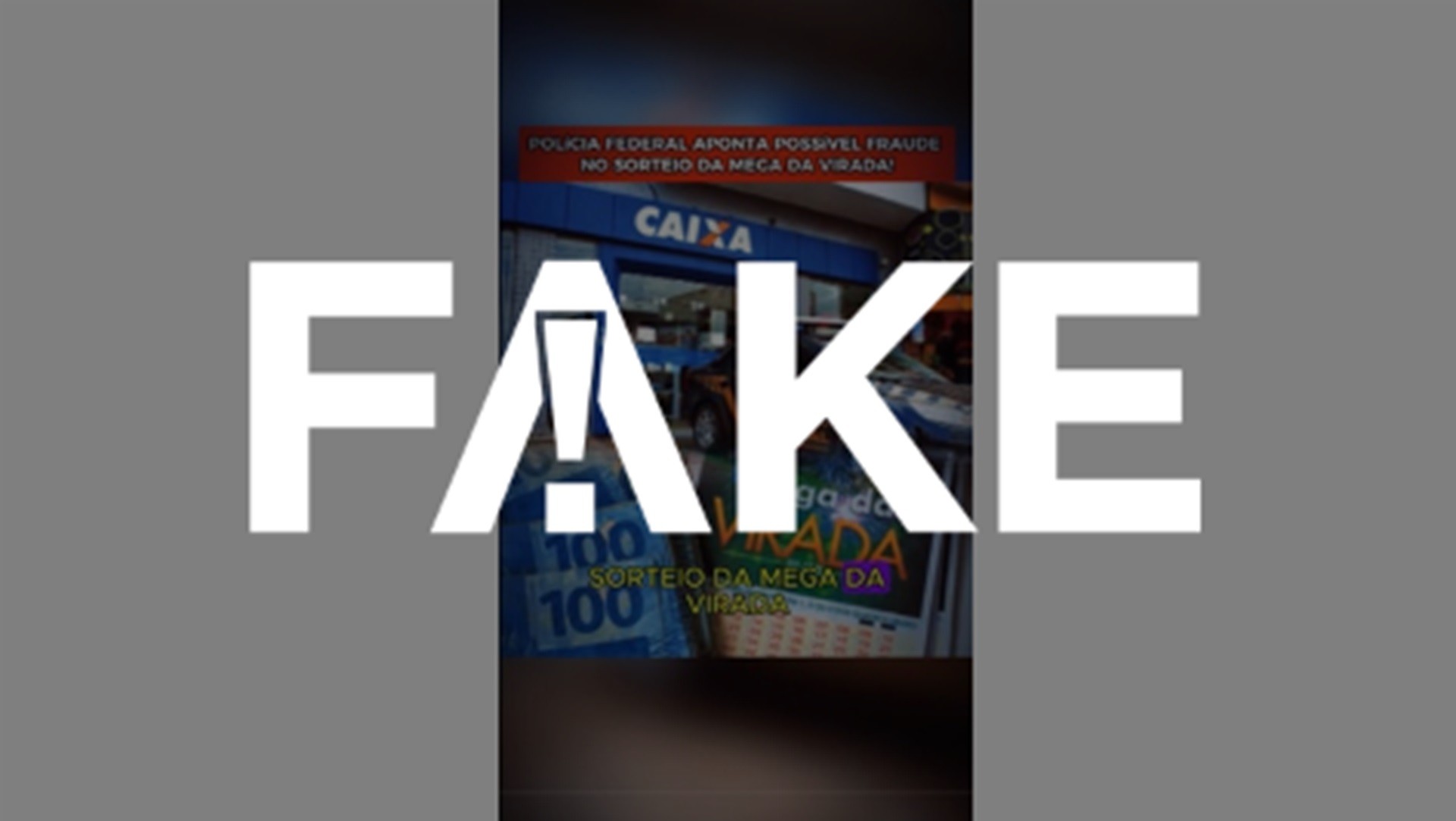 É #FAKE que PF apontou fraude na Mega da Virada