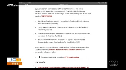 Governador em exercício nomeia novos presidentes de autarquias e secretário; confira