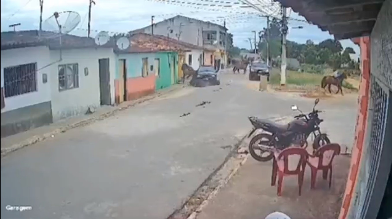 VÍDEO: Carro atropela cavalgada no interior de Alagoas
