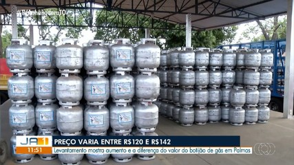 Preço do gás de cozinha varia entre R$ 120 e R$142 em Palmas
