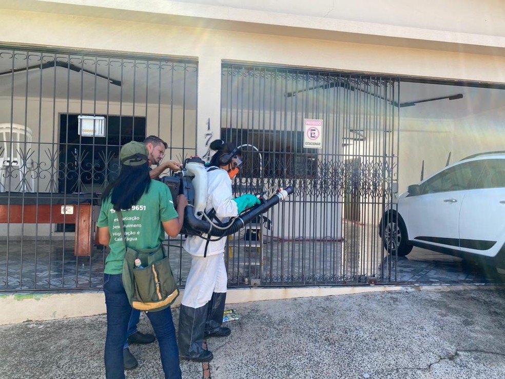 Equipes de combate ao mosquito transmissor da dengue, em Piracicaba — Foto: Divulgação/ Prefeitura de Piracicaba