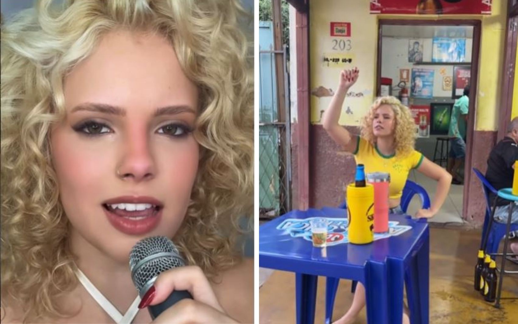 Ex-The Voice Kids, cantora faz sucesso com vídeos em botecos de Goiás