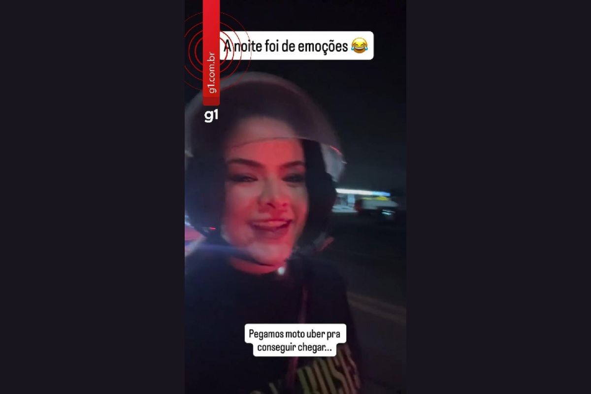 Dupla Maria Cecília e Rodolfo abandona carro, pega mototáxi e pede carona a estranhos após caos no show do Guns N’ Roses