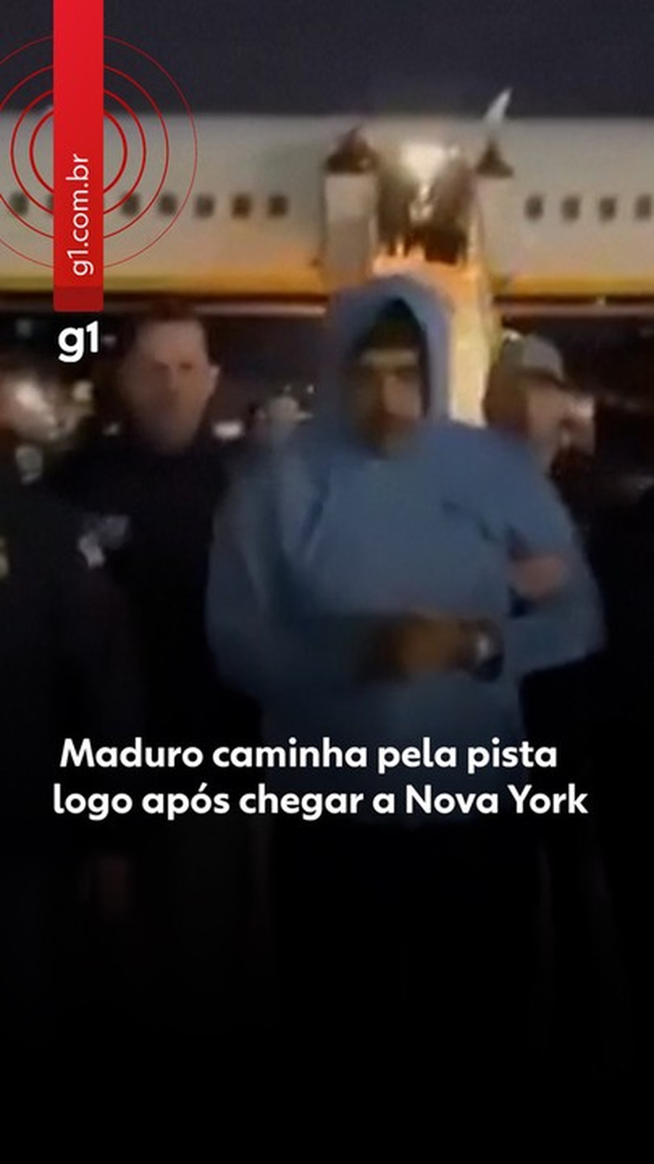 Vídeo mostra Maduro algemado em pista de aeroporto ao desembarcar em Nova York