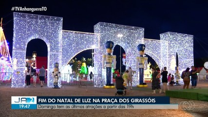 Programação de Natal na Praça dos Girassóis termina neste fim de semana; confira