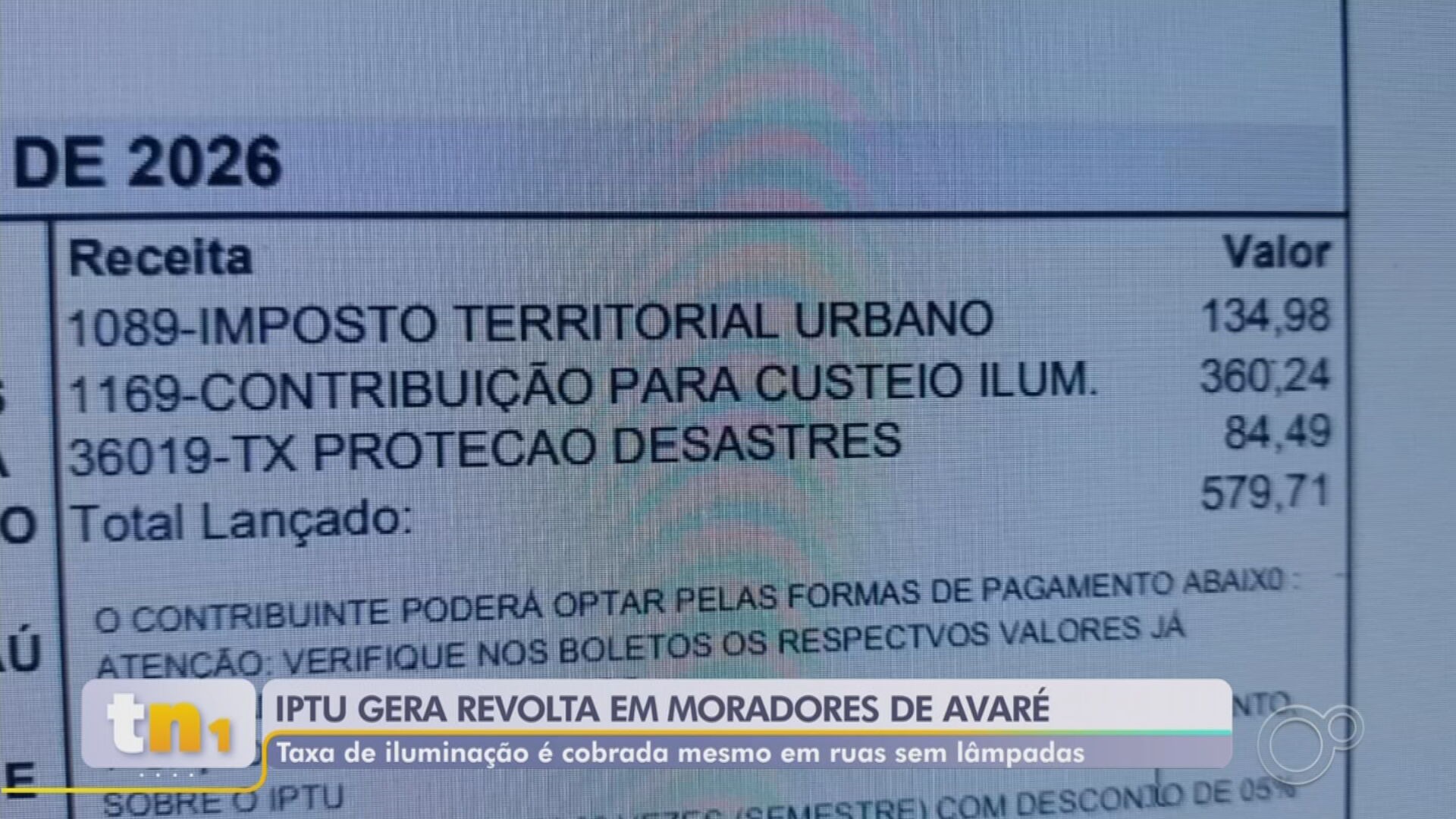 Sem iluminação nas ruas, moradores de bairro de Avaré questionam cobrança de taxa no IPTU