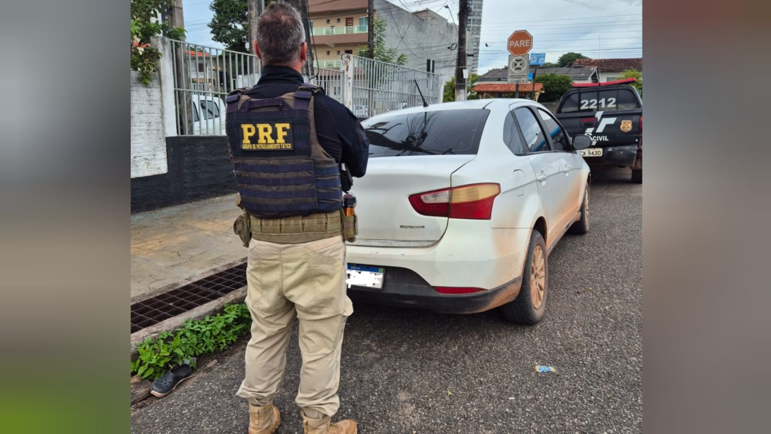 PRF recupera veículo com registro de furto e roubo na comunidade Cristo Rei, em Santarém