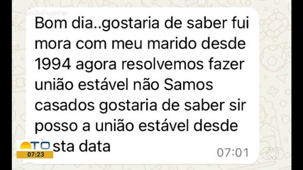 Telespectadores tiram dúvidas sobre união estável com advogada no Bom Dia Responde