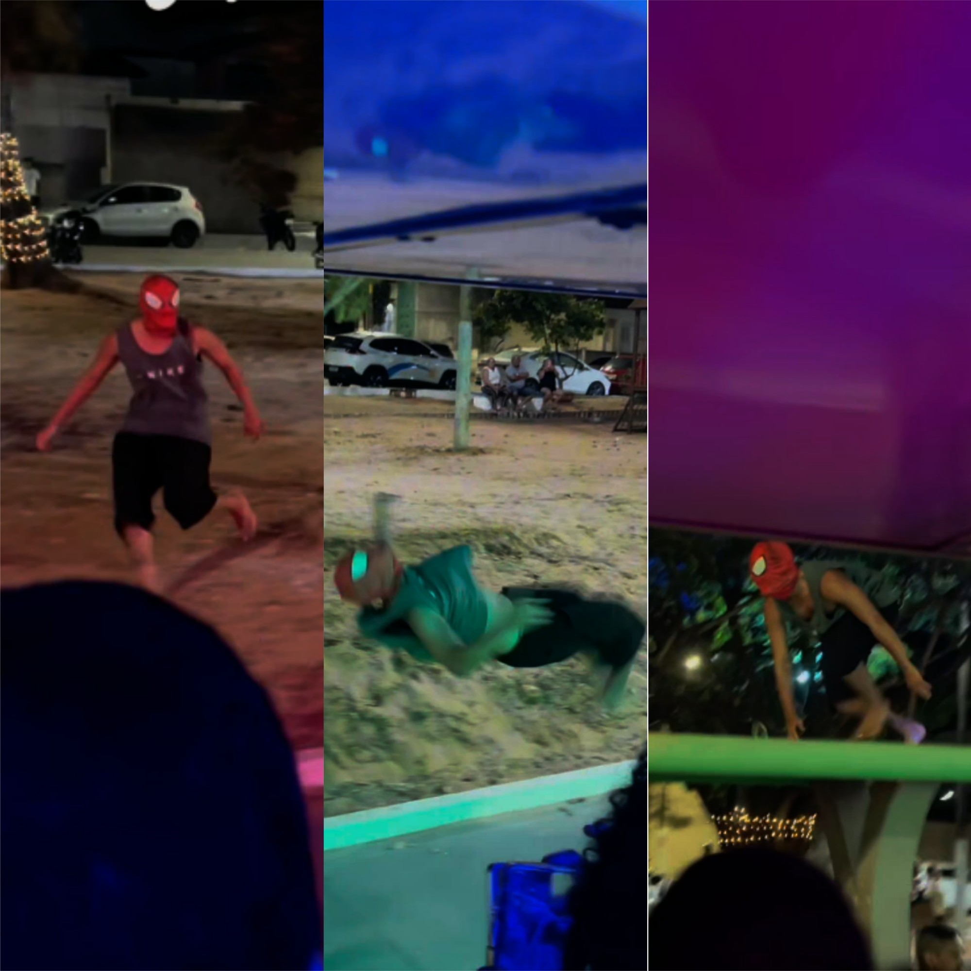 VÍDEO: Jovem rouba a cena com acrobacias durante apresentação de carreta da alegria em Natal