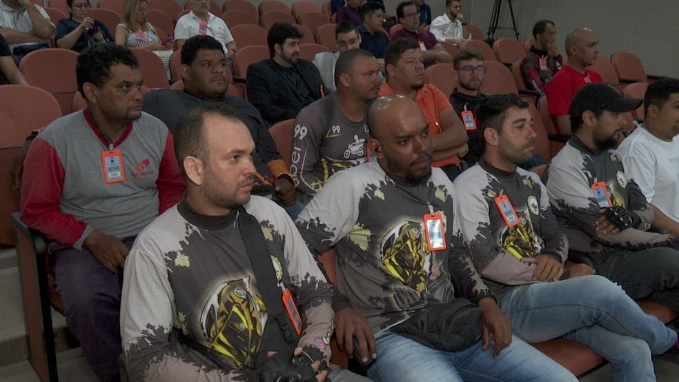 Conselho Municipal de Entregadores de João Pessoa acompanhou julgamento de Ruan Macário — Foto: Reprodução/TV Cabo Branco