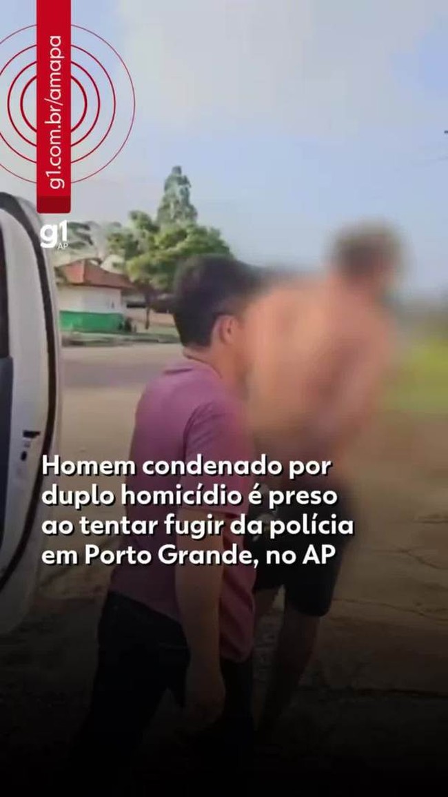 Homem condenado por duplo homicídio é preso ao tentar fugir da polícia no Amapá
