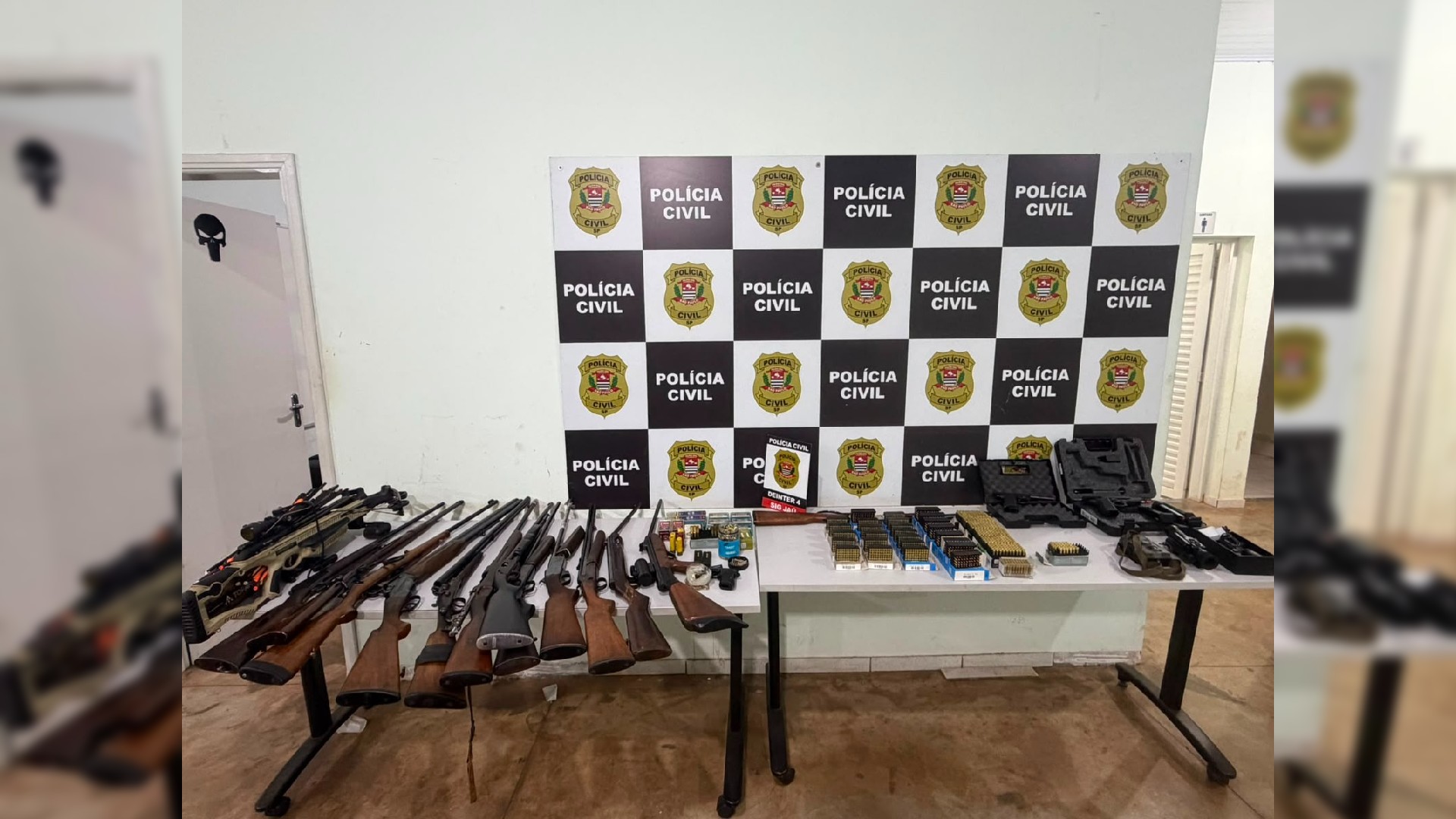 Polícia flagra arsenal com 17 armas de diferentes calibres e prende homem em Jaú