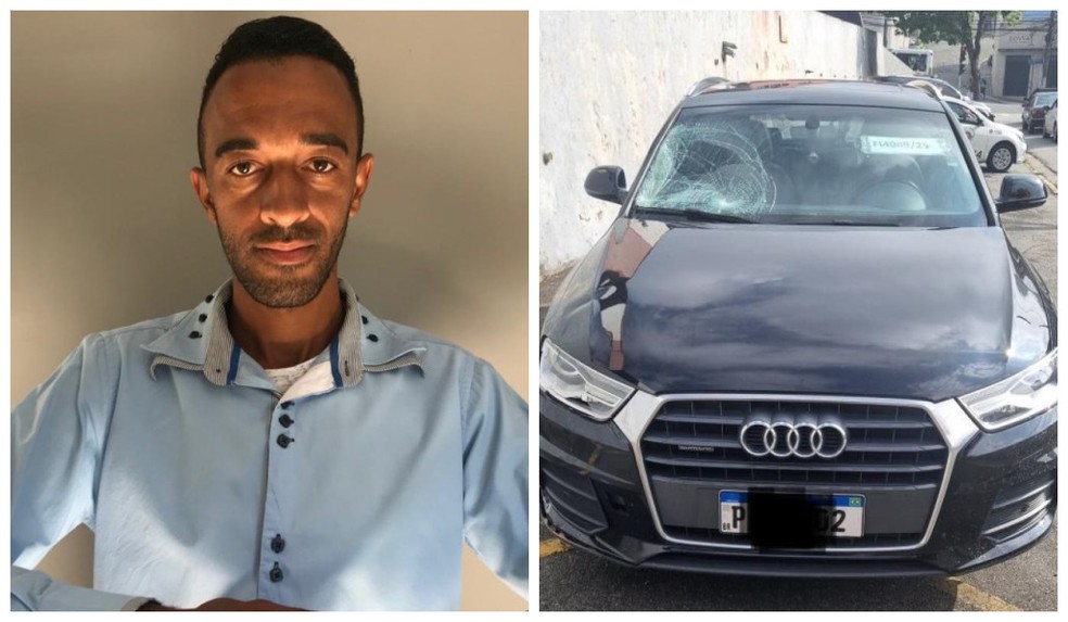 O motorista Erik Rodrigo Batista, de 38 anos, que atropelou e matou um homem da mesma idade no Centro de Guarulhos, na Grande SP. — Foto: Reprodução/Redes Sociais