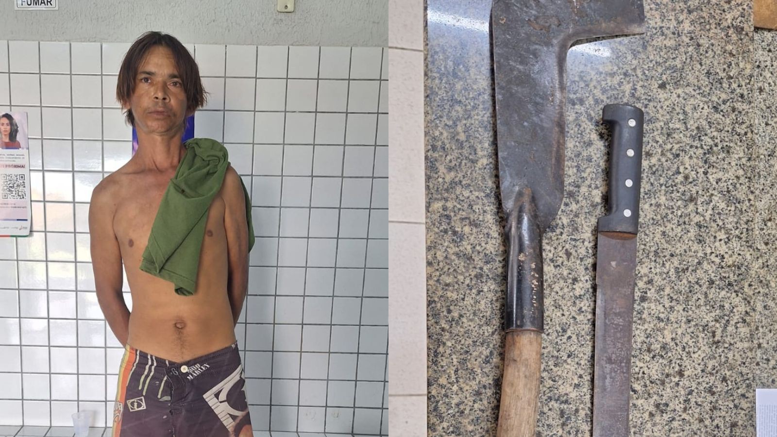 Homem é preso suspeito de agredir companheira com facão no litoral do PI