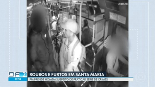 Homem suspeito de cometer série de assaltos é preso em Santa Maria - Programa: DF2 