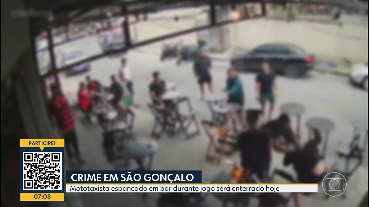 Motorista de aplicativo morre após ser espancado dentro de um bar em São Gonçalo enquanto assistia a uma partida de futebol
