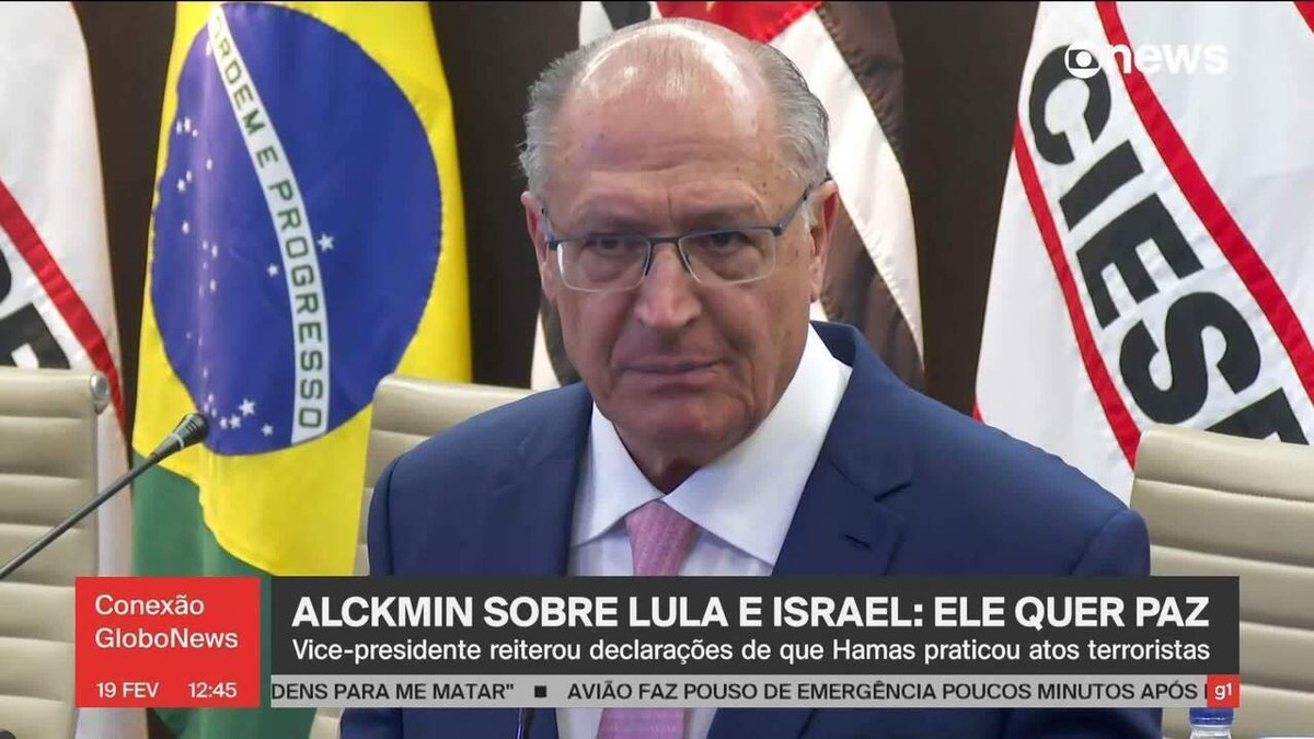 Alckmin diz que 'ataque de Israel contra civis' em Gaza é 'inconcebível' e que luta pela paz é um 'imperativo ético'