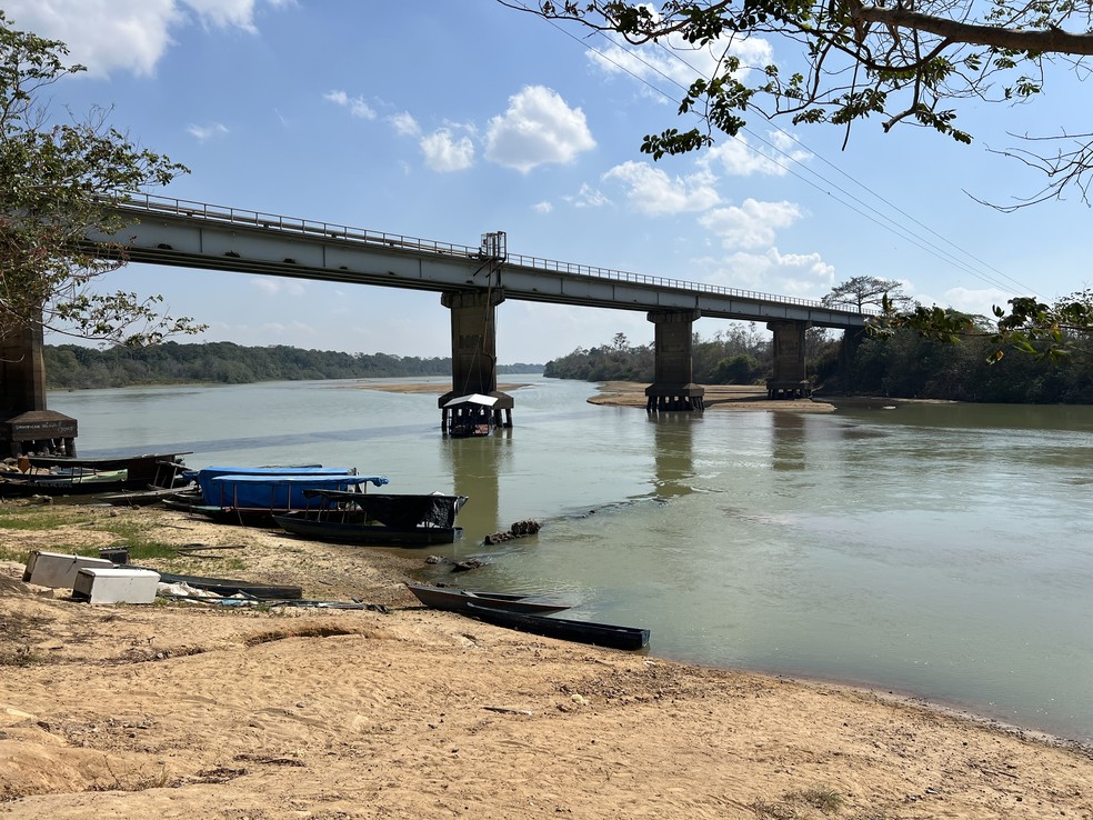 Ponte de Mucajaí, no Sul de Roraima — Foto: Caíque Rodrigues/g1 RR