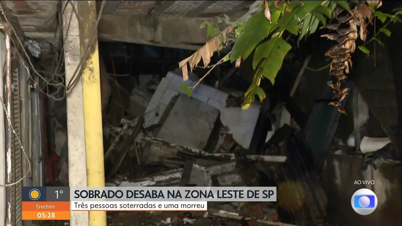 Uma pessoa morre e outras duas ficam feridas após cortiço desabar no Cangaíba, Zona Leste de São Paulo
