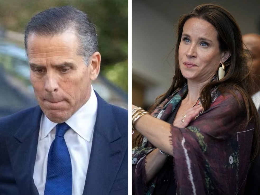 Hunter e Ashley Biden, em foto de arquivo — Foto: AP e AFP