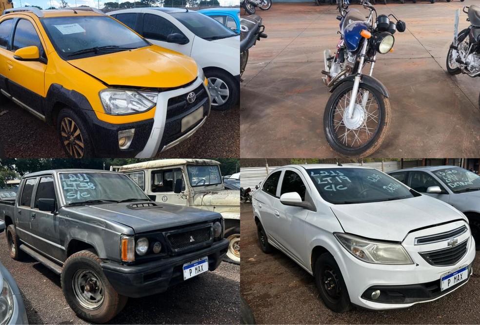 Leilão online oferece motos e carros com preços acessíveis — Foto: Canal de leilões