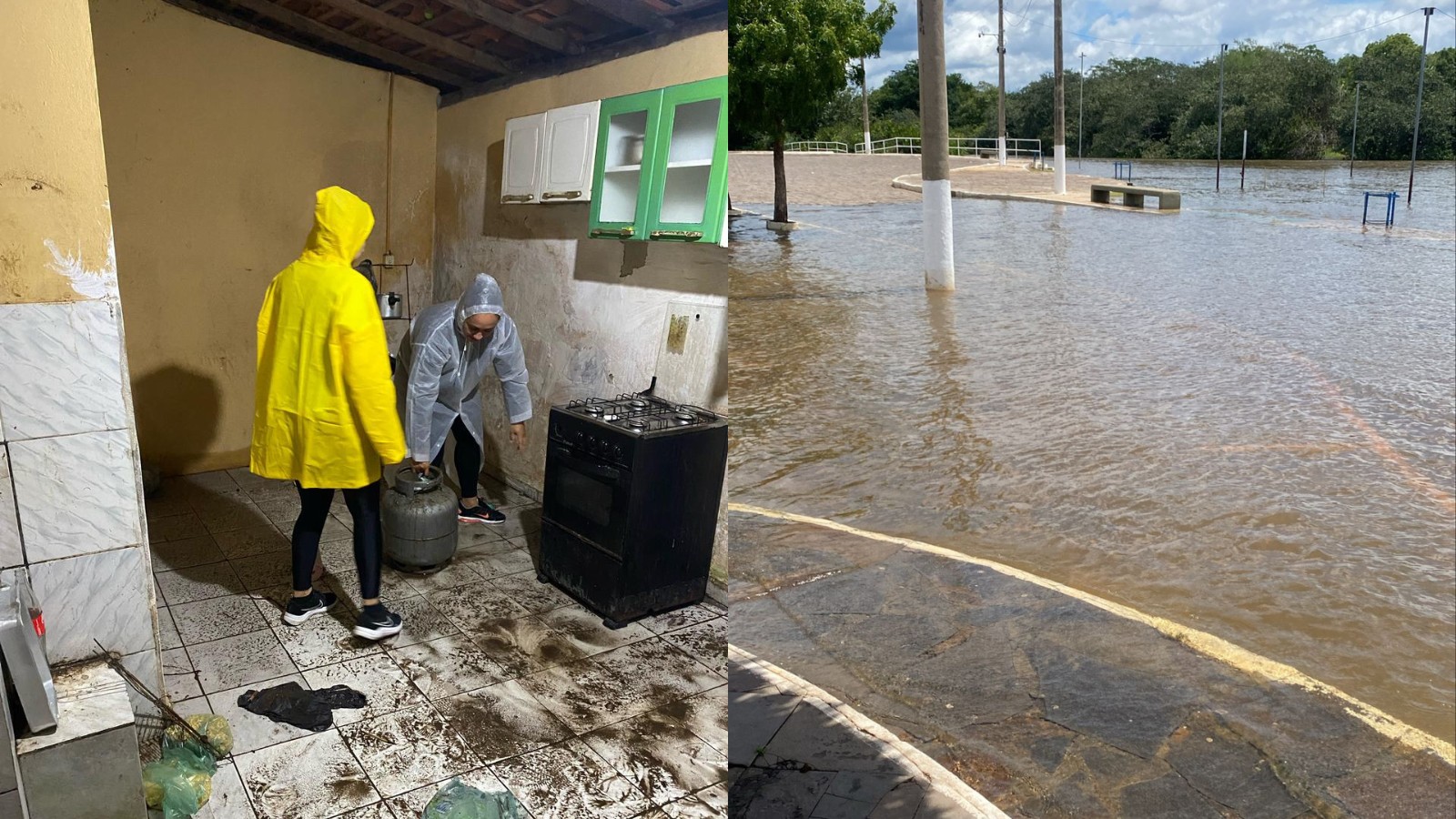 Barragem transborda e se aproxima de estabelecimentos no Norte do Piauí; moradores foram retirados de casa