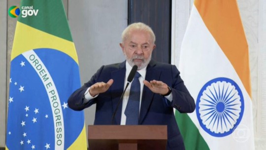 Lula diz que Brasil convidará Putin para reunião do G20 no Rio, em 2024: 'Se ele comparecer, sabe o que pode acontecer' - Programa: Jornal Nacional 