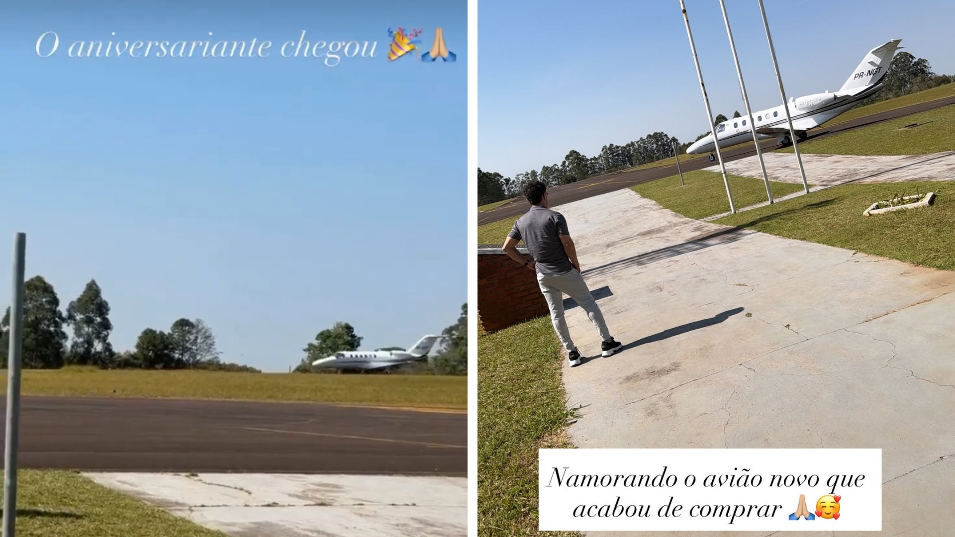 Mais de R$ 10 milhões e luxuoso: veja detalhes de jatinho que Zezé Di Camargo se deu por aniversário de 64 anos
