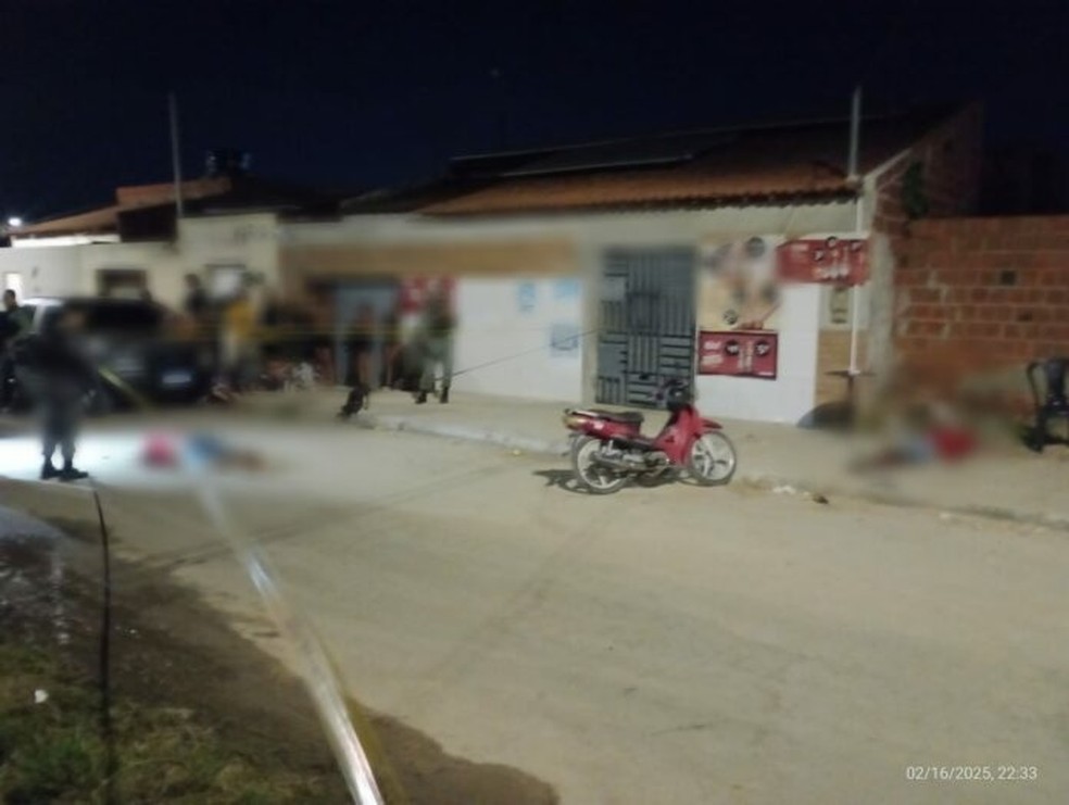 Crime no bairro Antoinio Cassimiro, em Petrolina — Foto: Reprodução