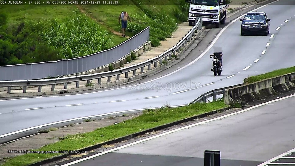 Corpo de homem encontrado com sinais de espancamento em Jundiaí — Foto: Artesp/Divulgação