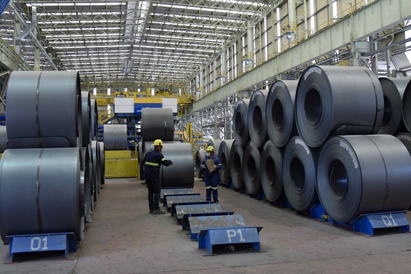Produção da Gerdau — Foto: Washington Alves